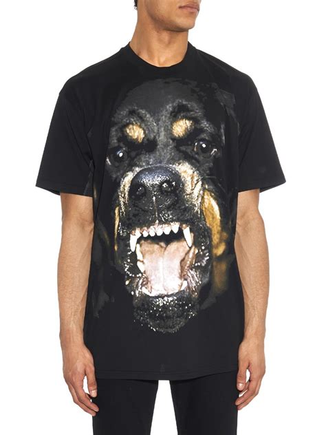 givenchy black rottweiler shirt|Givenchy rottweiler shirt for sale.